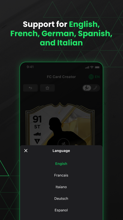 اسکرین شات 2 برنامه FUT 25 Card Creator