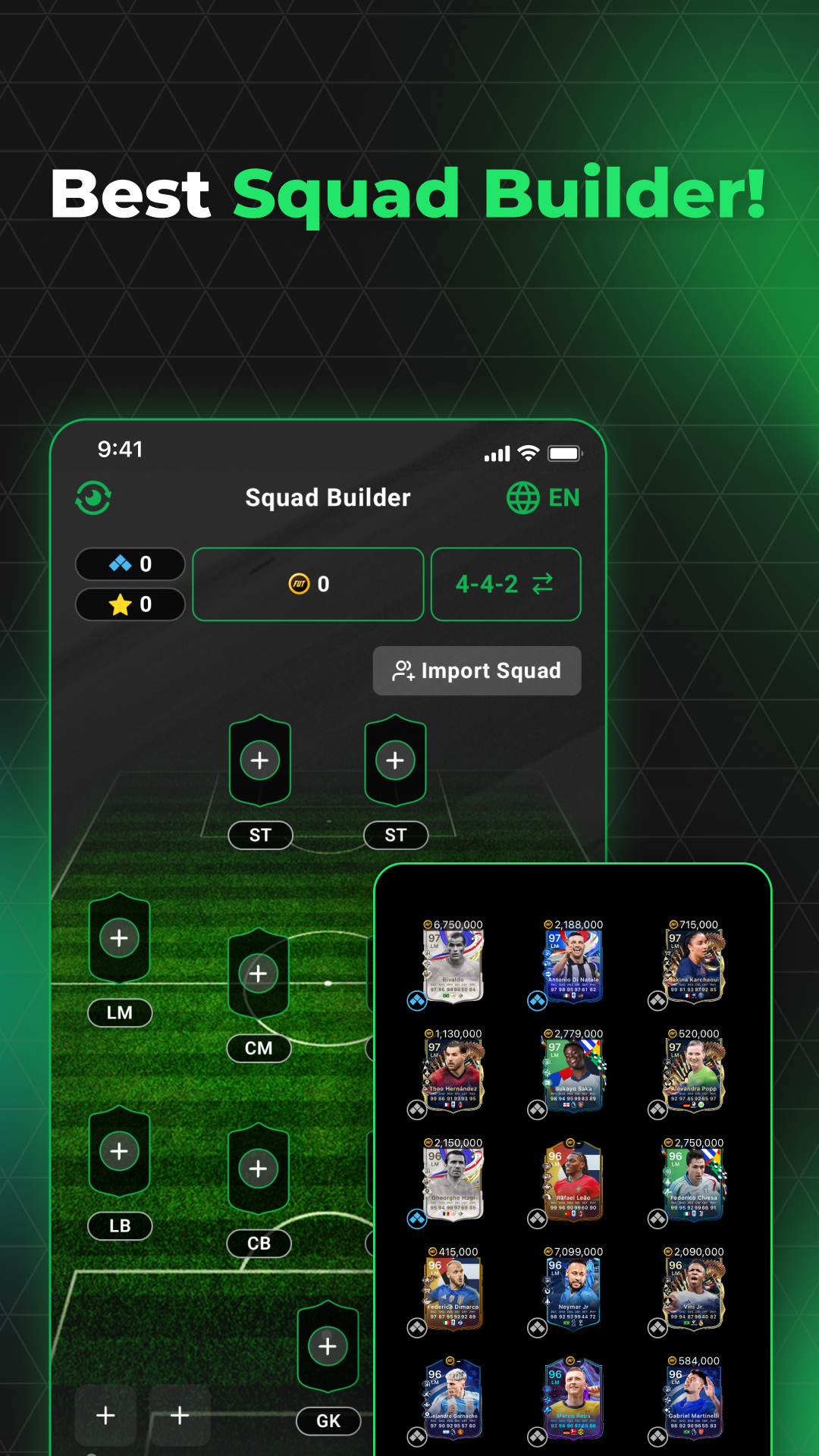 اسکرین شات 5 برنامه FUT 26 Card Creator