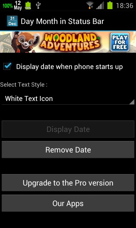 اسکرین شات 4 برنامه Calendar Status Bar