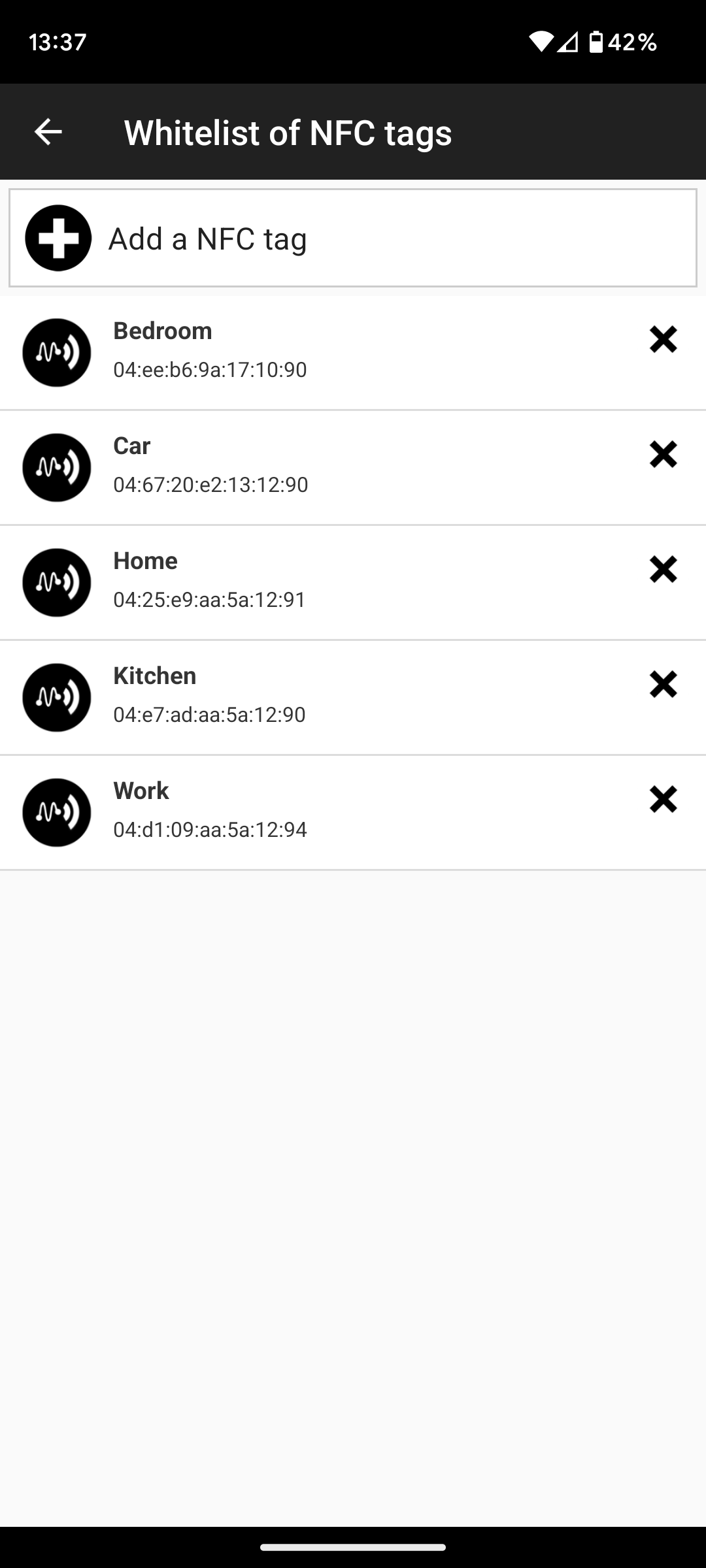 اسکرین شات 7 برنامه NFC Tasks