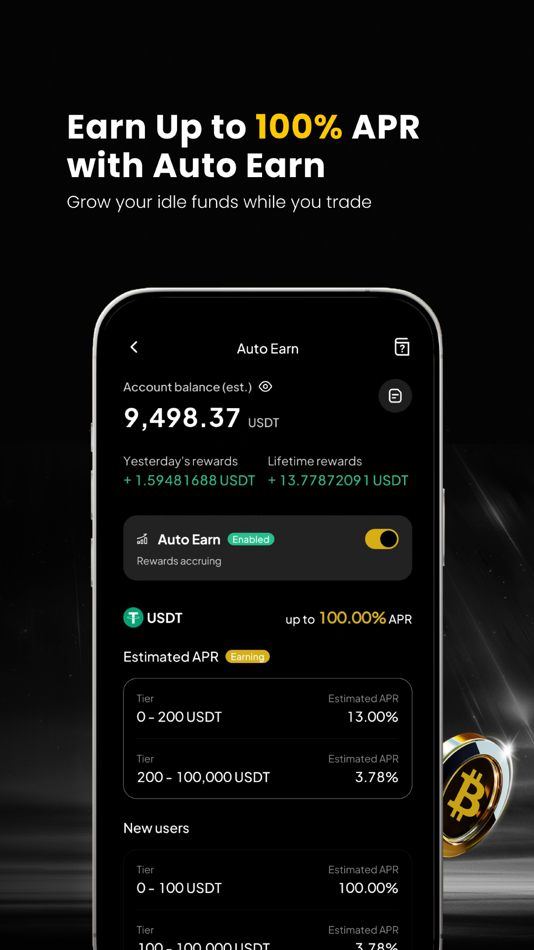 اسکرین شات 6 برنامه WEEX: Trade Bitcoin & Futures