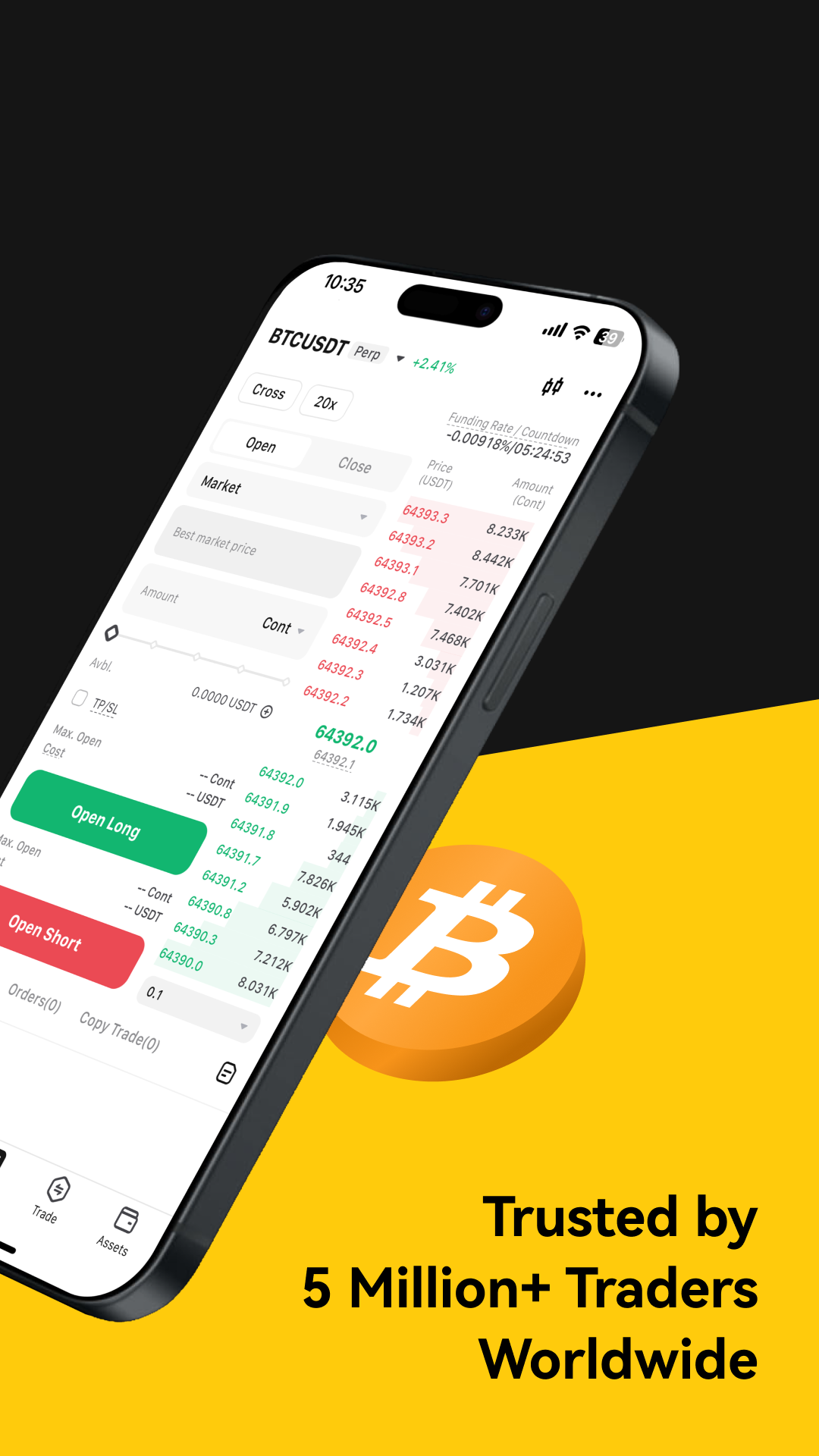 اسکرین شات 3 برنامه WEEX: Trade Bitcoin & Futures