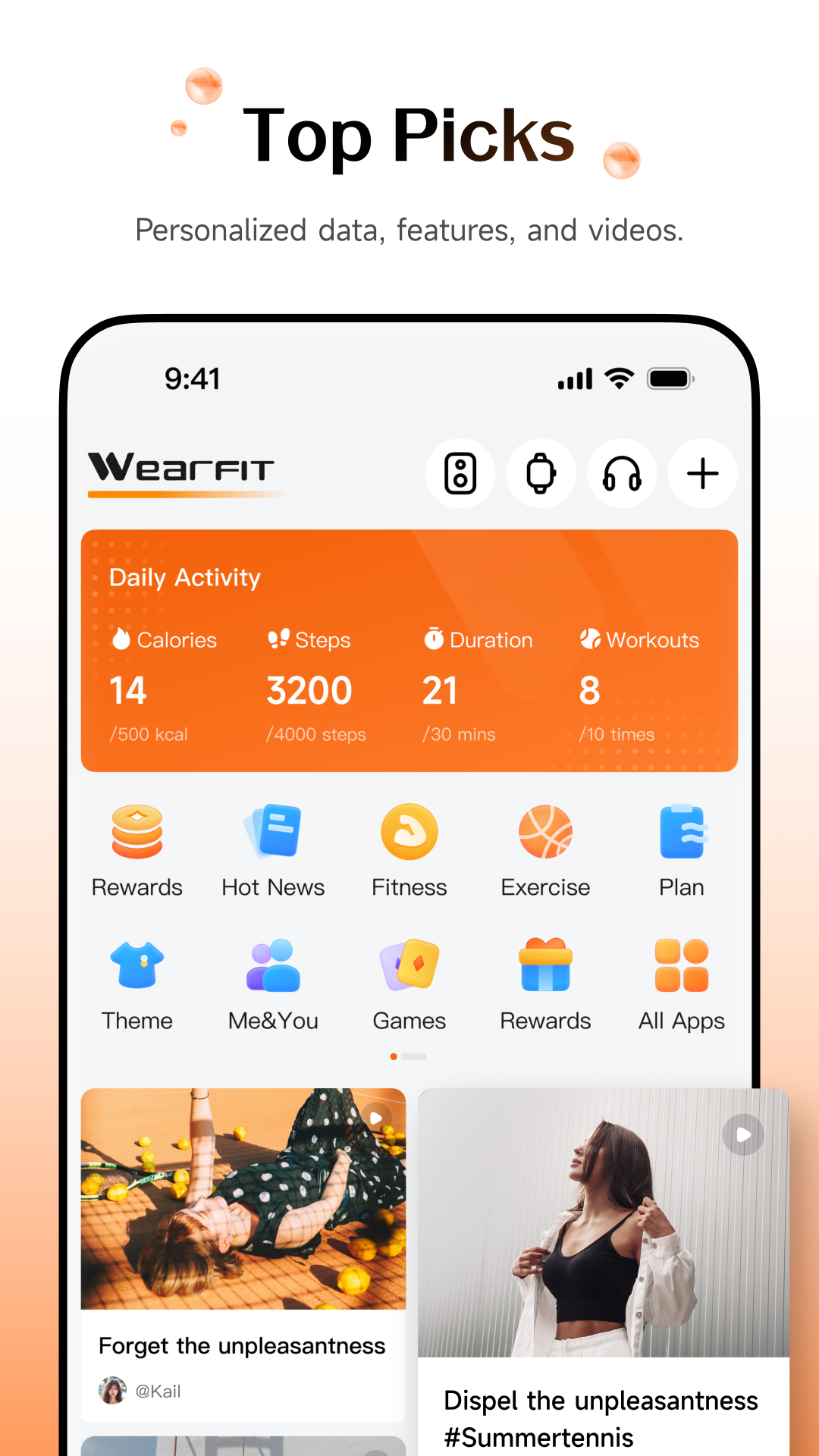 اسکرین شات 1 برنامه Wearfit Pro