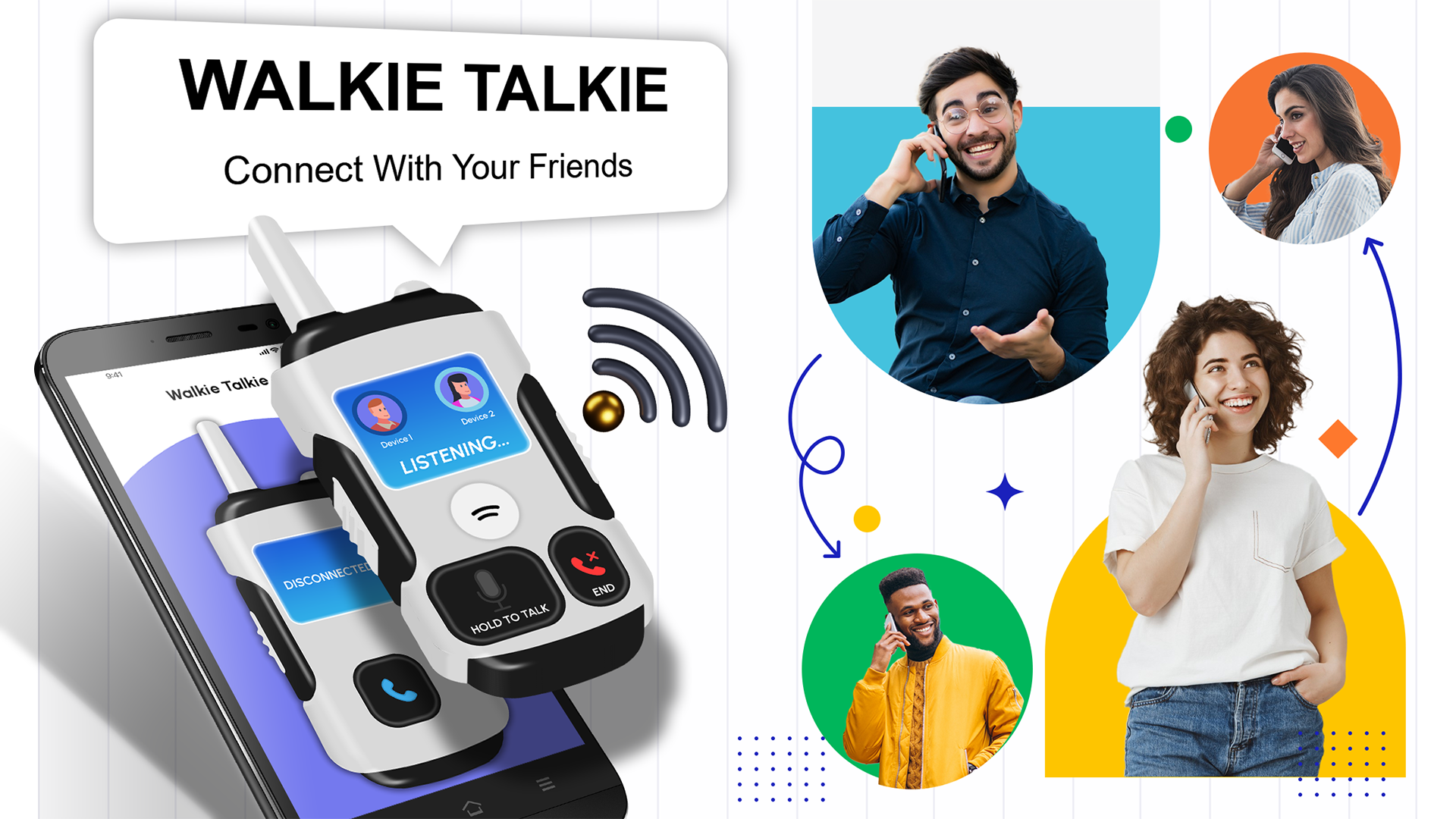 اسکرین شات 1 برنامه PTT walkie talkie - wifi Call