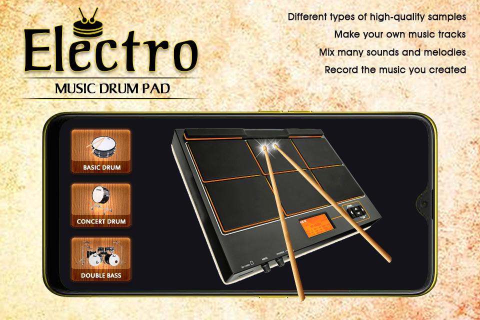 اسکرین شات 5 برنامه Electro Musical Drum Pads 48