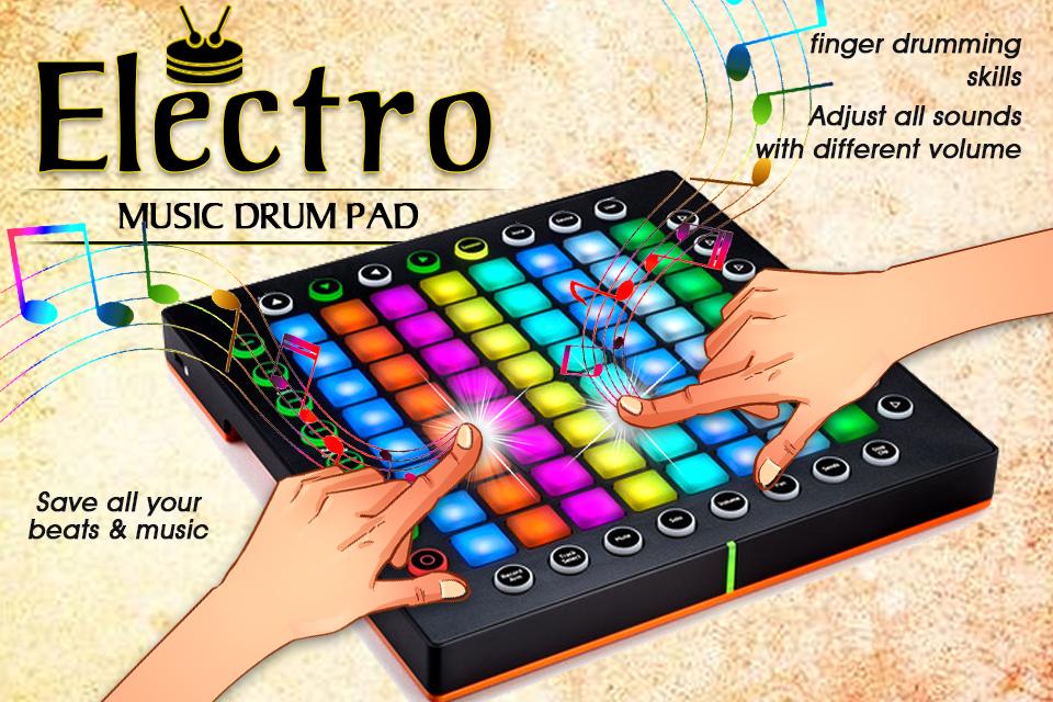 اسکرین شات 2 برنامه Electro Musical Drum Pads 48