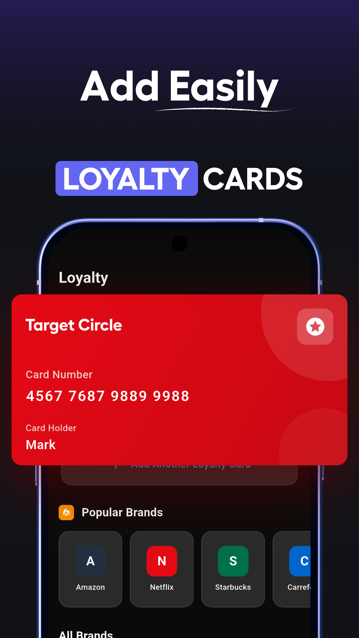 اسکرین شات 2 برنامه Wallet - Store Your Cards