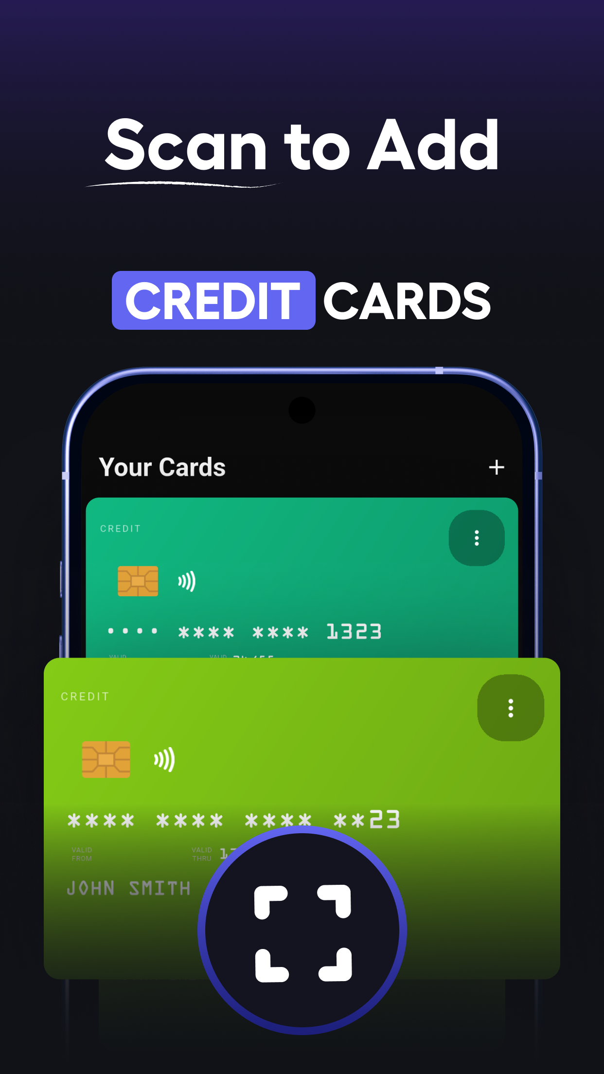 اسکرین شات 1 برنامه Wallet - Store Your Cards