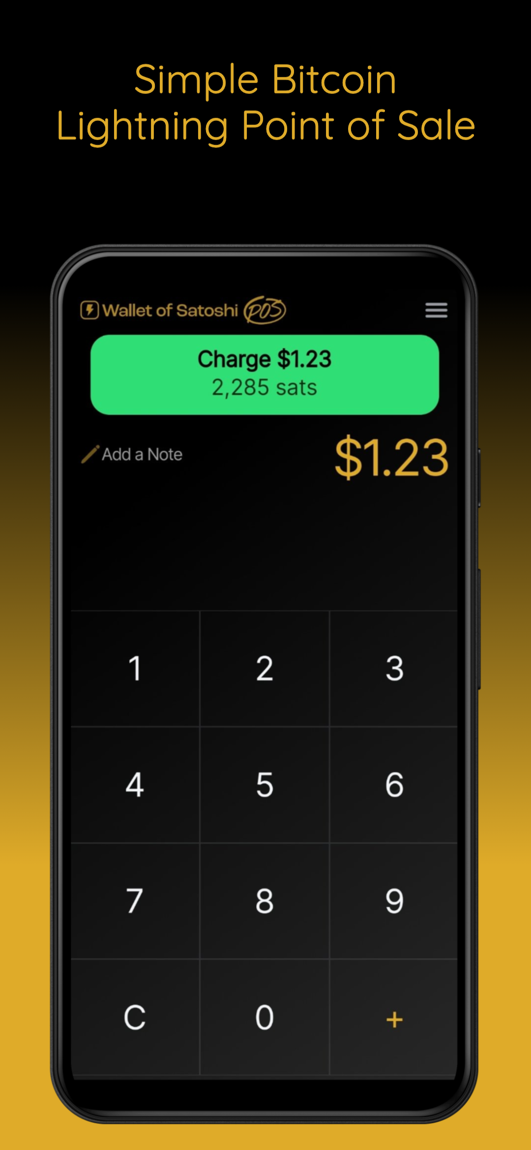 اسکرین شات 1 برنامه Wallet of Satoshi POS