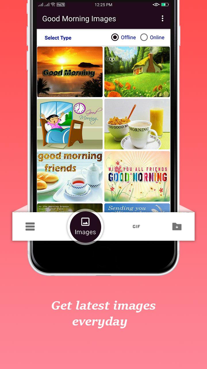 اسکرین شات 1 برنامه Good Morning Gif & Images