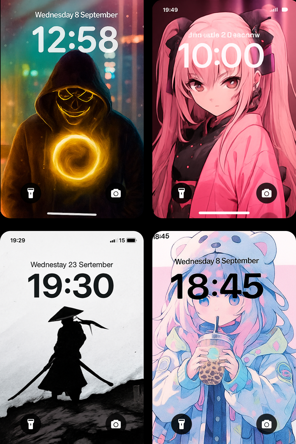 اسکرین شات 1 برنامه Live Wallpapers 4K, HD, Anime