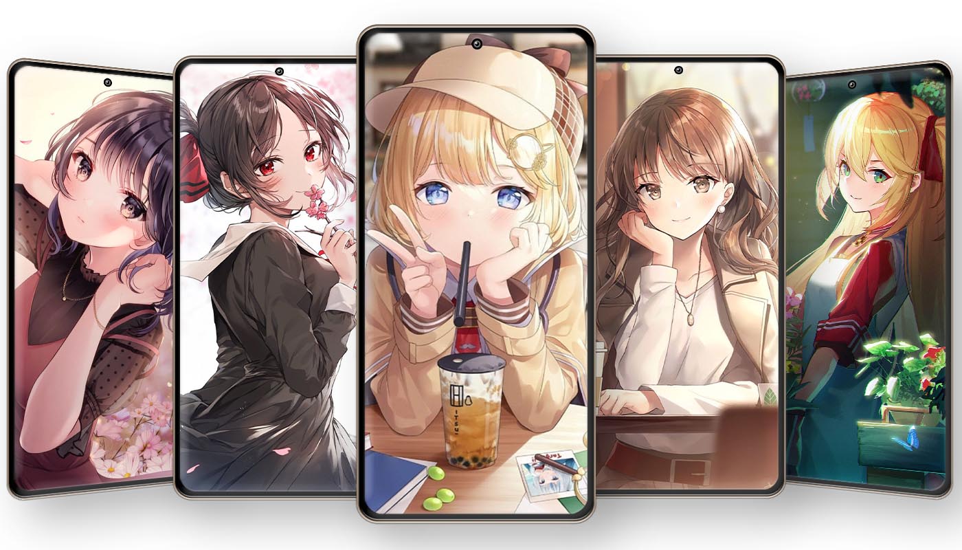 اسکرین شات 3 برنامه Anime Girl Wallpaper