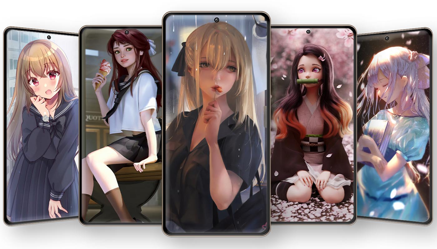 اسکرین شات 5 برنامه Anime Girl Wallpaper