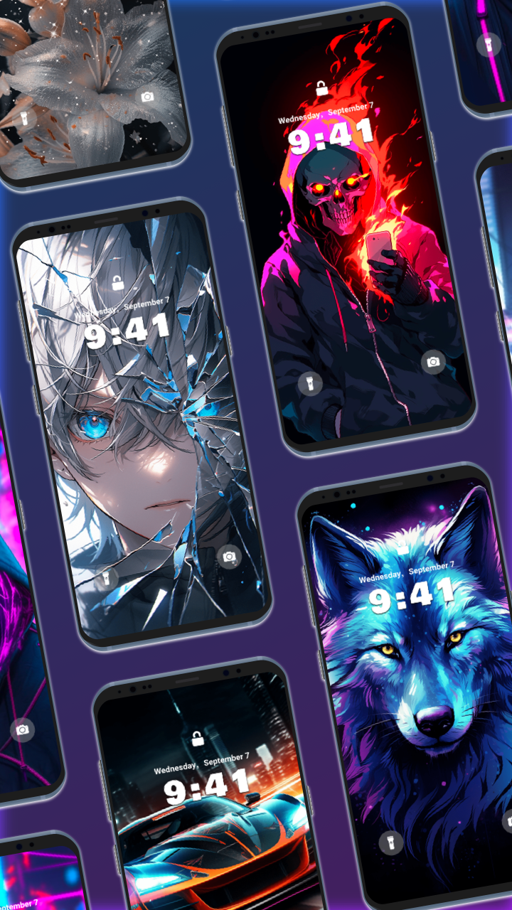اسکرین شات برنامه Homescreen: Wallpapers, AI art 8