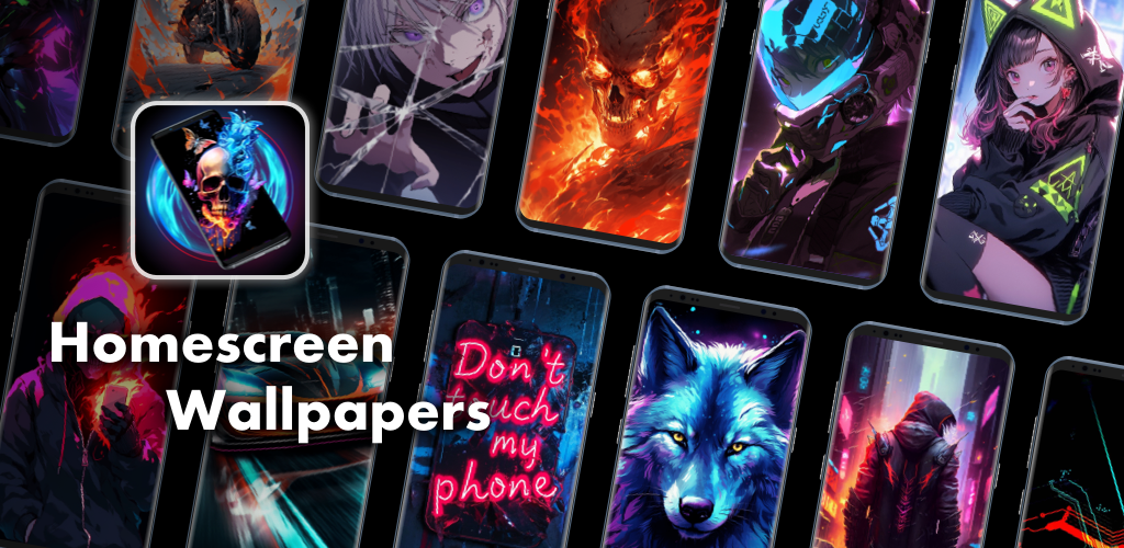 اسکرین شات برنامه Homescreen: Wallpapers, AI art 1