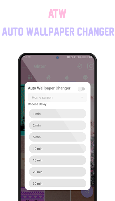 اسکرین شات 6 برنامه Glitter Wallpapers