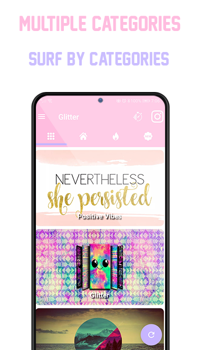 اسکرین شات 5 برنامه Glitter Wallpapers