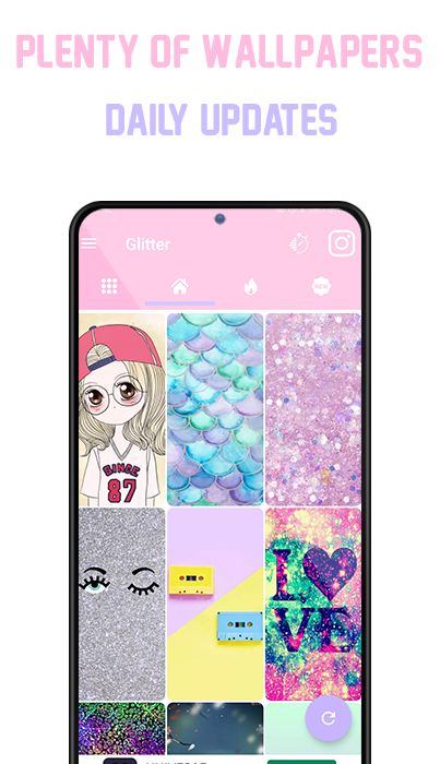 اسکرین شات 3 برنامه Glitter Wallpapers