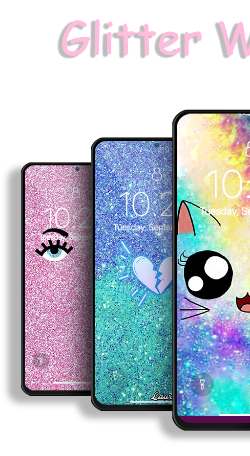 اسکرین شات 1 برنامه Glitter Wallpapers