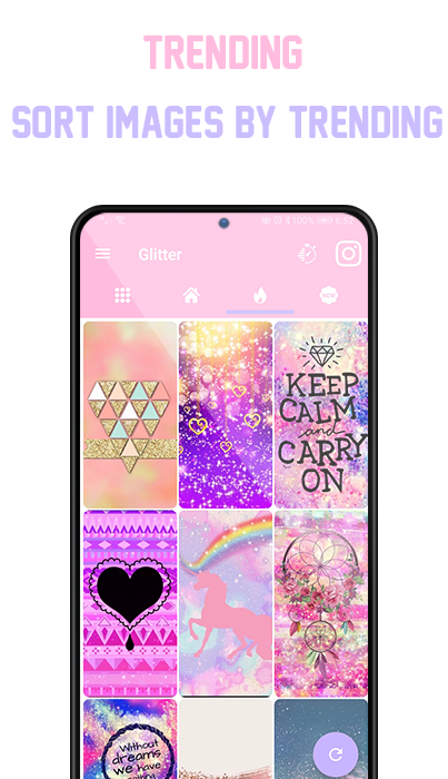 اسکرین شات 4 برنامه Glitter Wallpapers