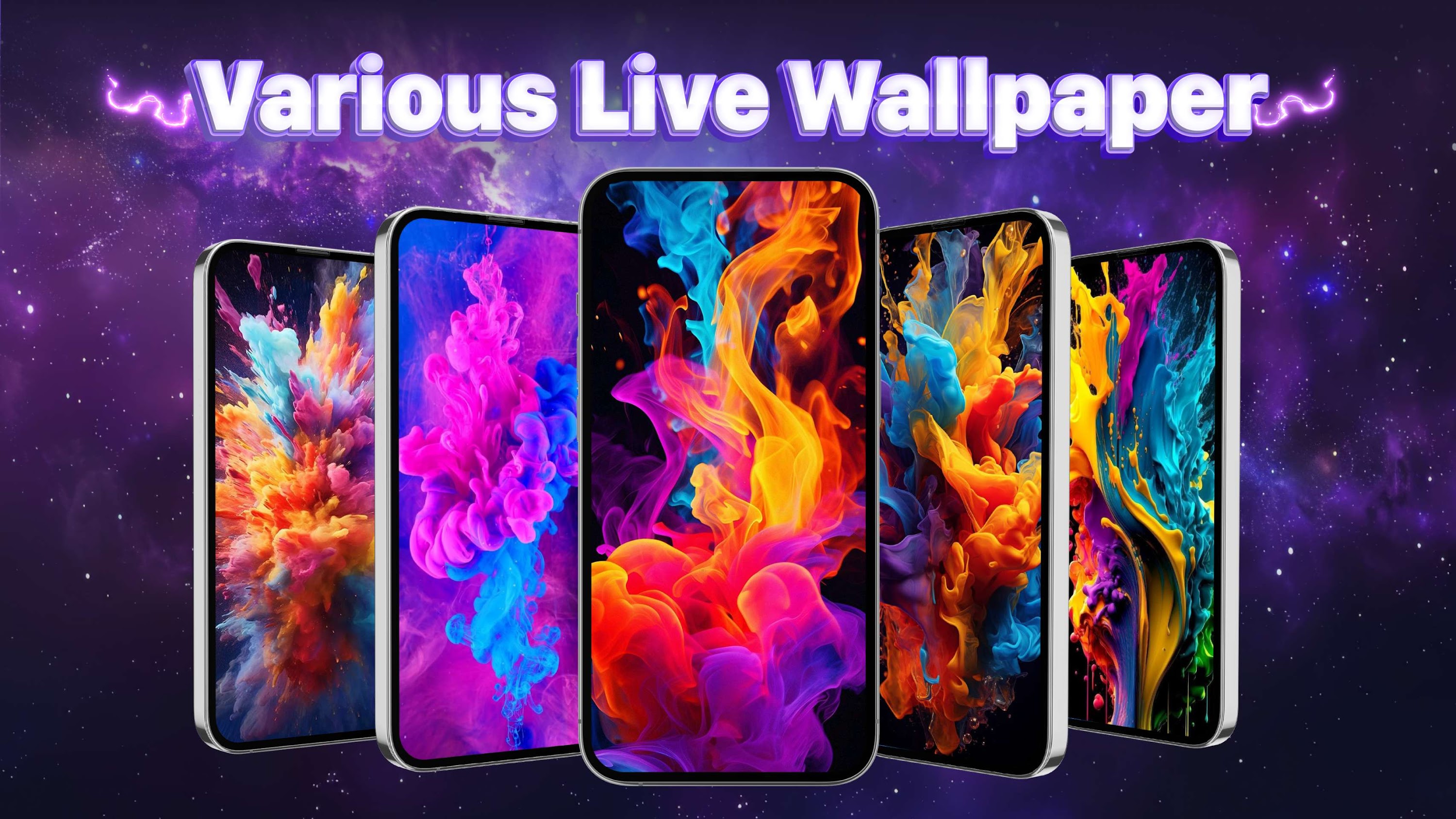 اسکرین شات 1 برنامه Live Wallpapers - 4K Wallpaper