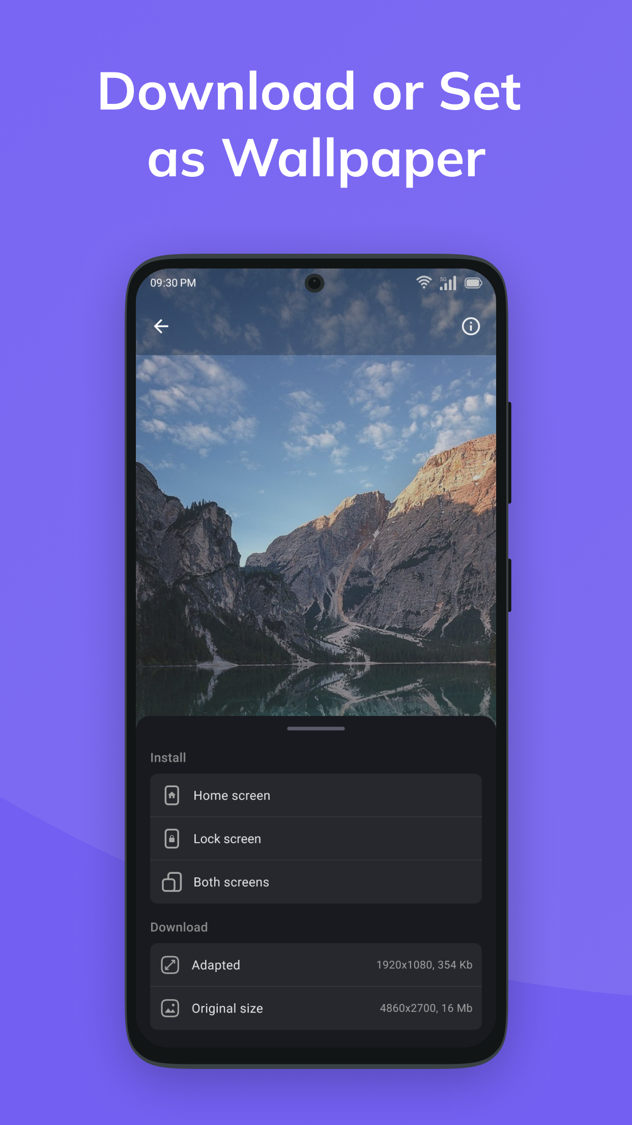 اسکرین شات 5 برنامه Wallpaper 4K - Wallpapers Club