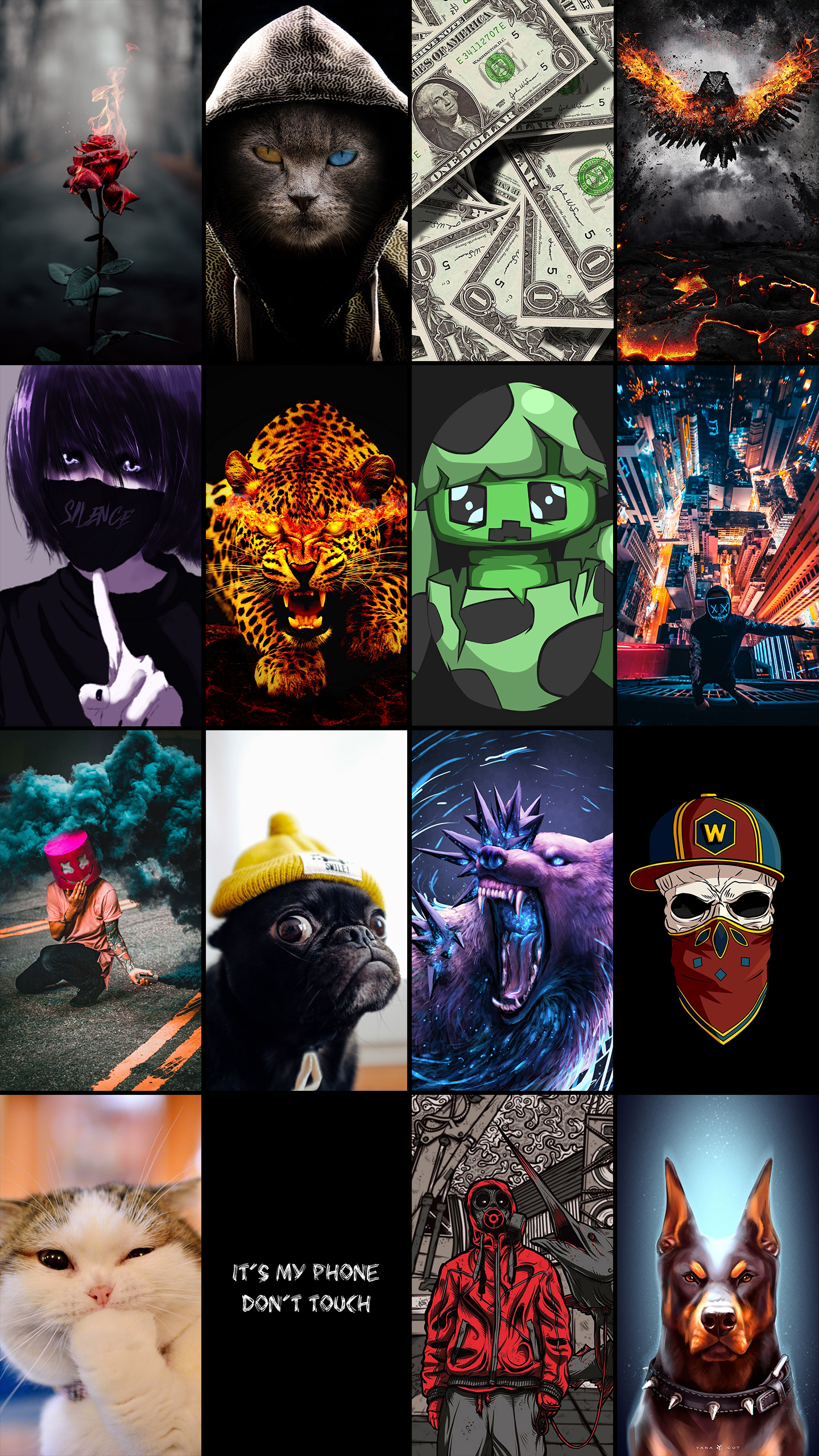 اسکرین شات 3 برنامه Phone Wallpapers 4K, HD