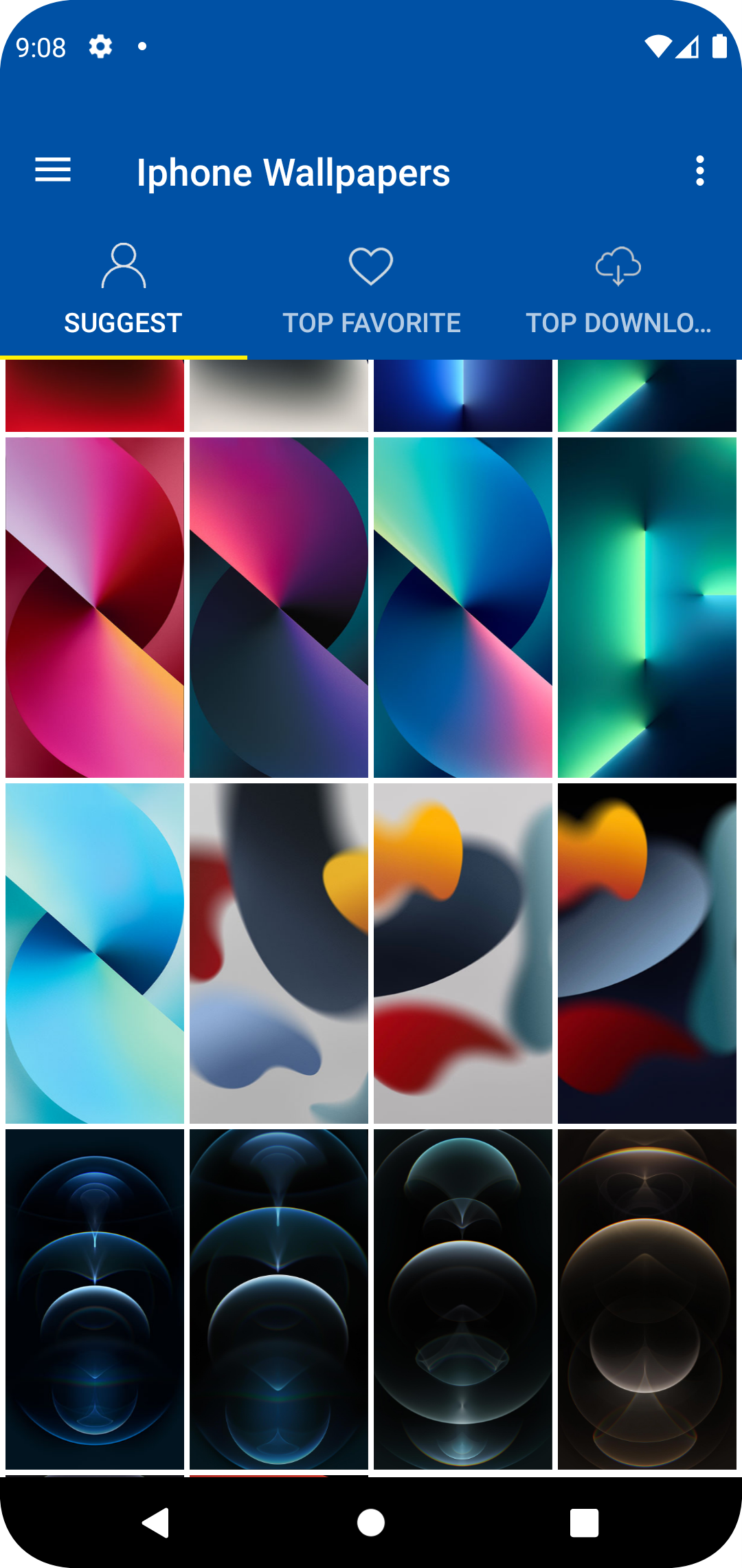 اسکرین شات 2 برنامه Wallpapers for iPhone iOS