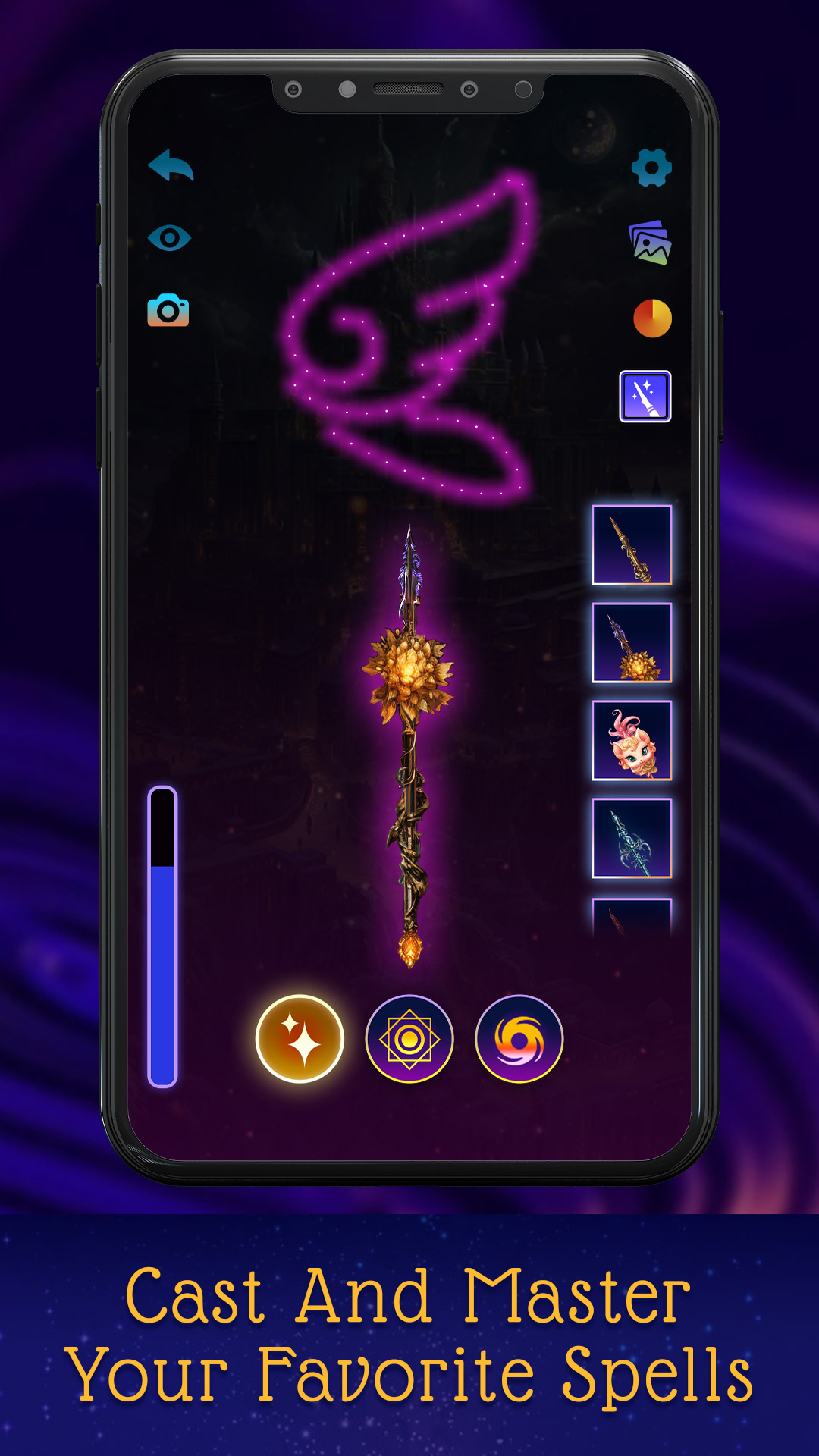 اسکرین شات 2 برنامه Magic Wand - Wizard Simulator