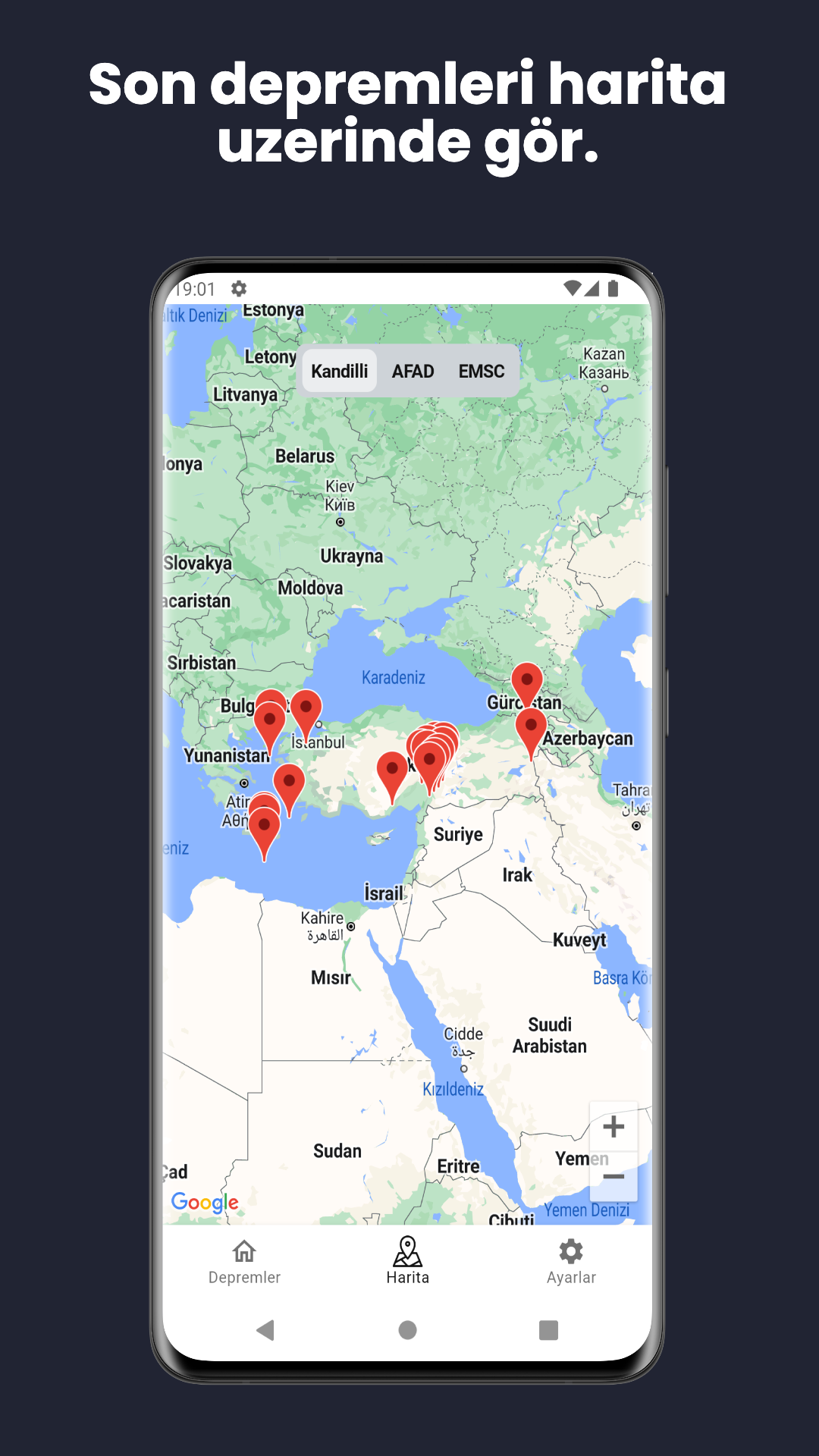 اسکرین شات 3 برنامه Earthquake Turkey