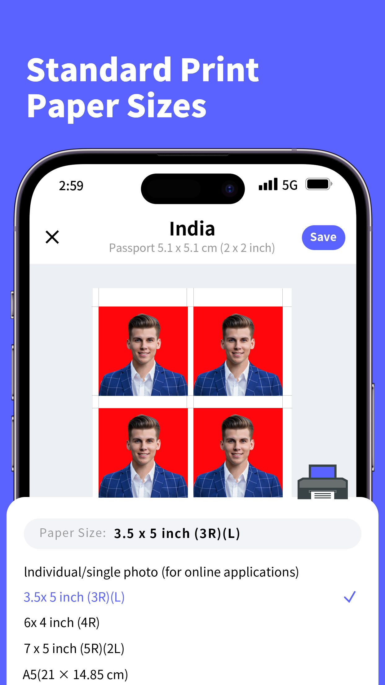 اسکرین شات 3 برنامه Vivid ID: Passport Photo Maker