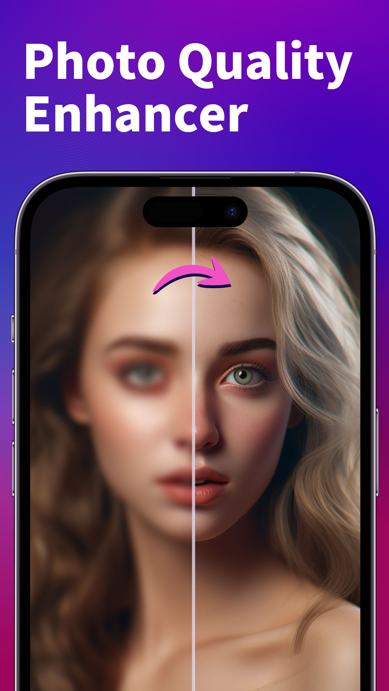 اسکرین شات 1 برنامه Vivid - AI Photo Enhancer