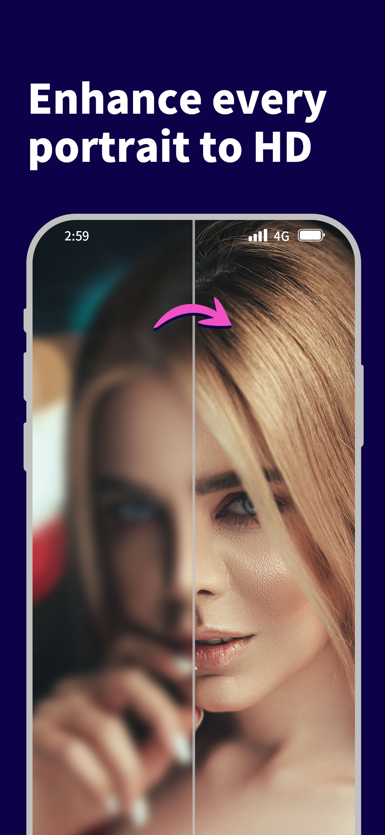 اسکرین شات 2 برنامه Vivid - AI Photo Enhancer
