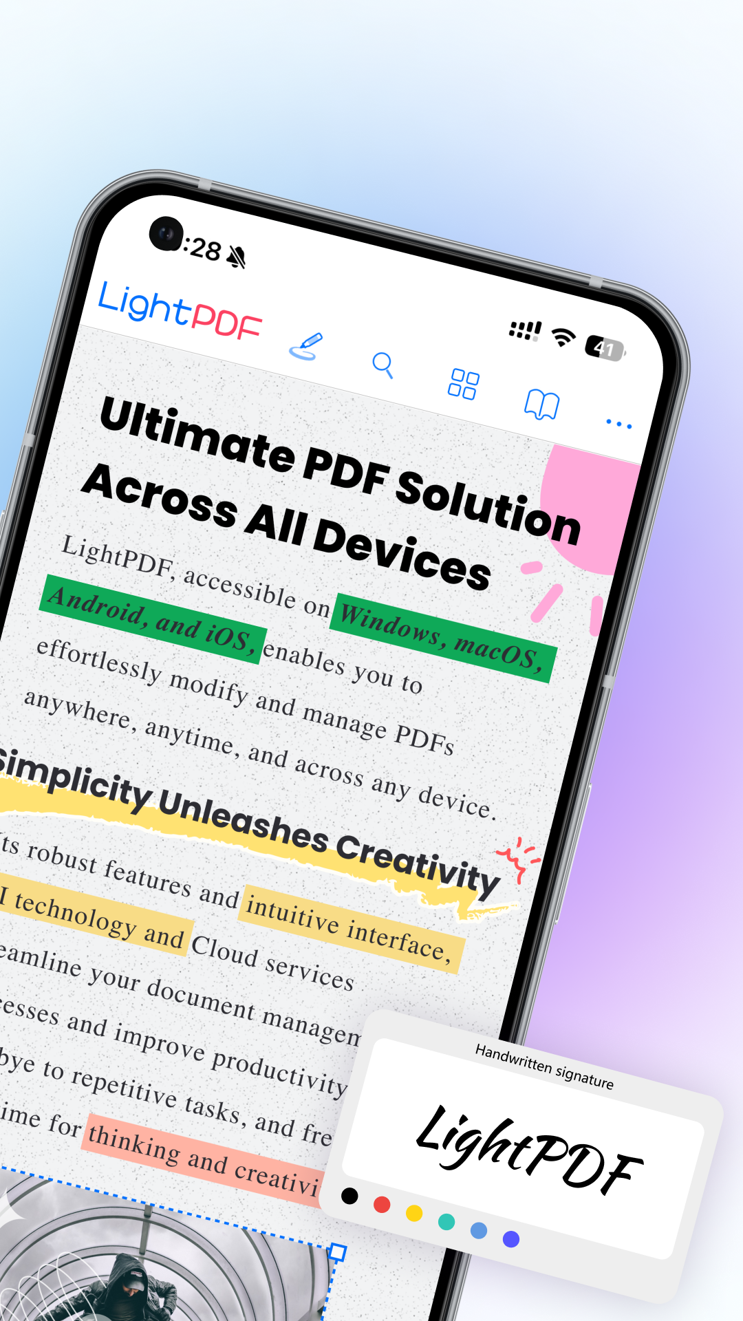 اسکرین شات 2 برنامه LightPDF: ChatPDF&Convert&Scan