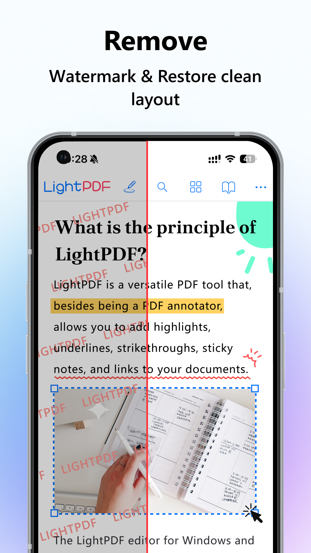 اسکرین شات 3 برنامه LightPDF: ChatPDF&Convert&Scan