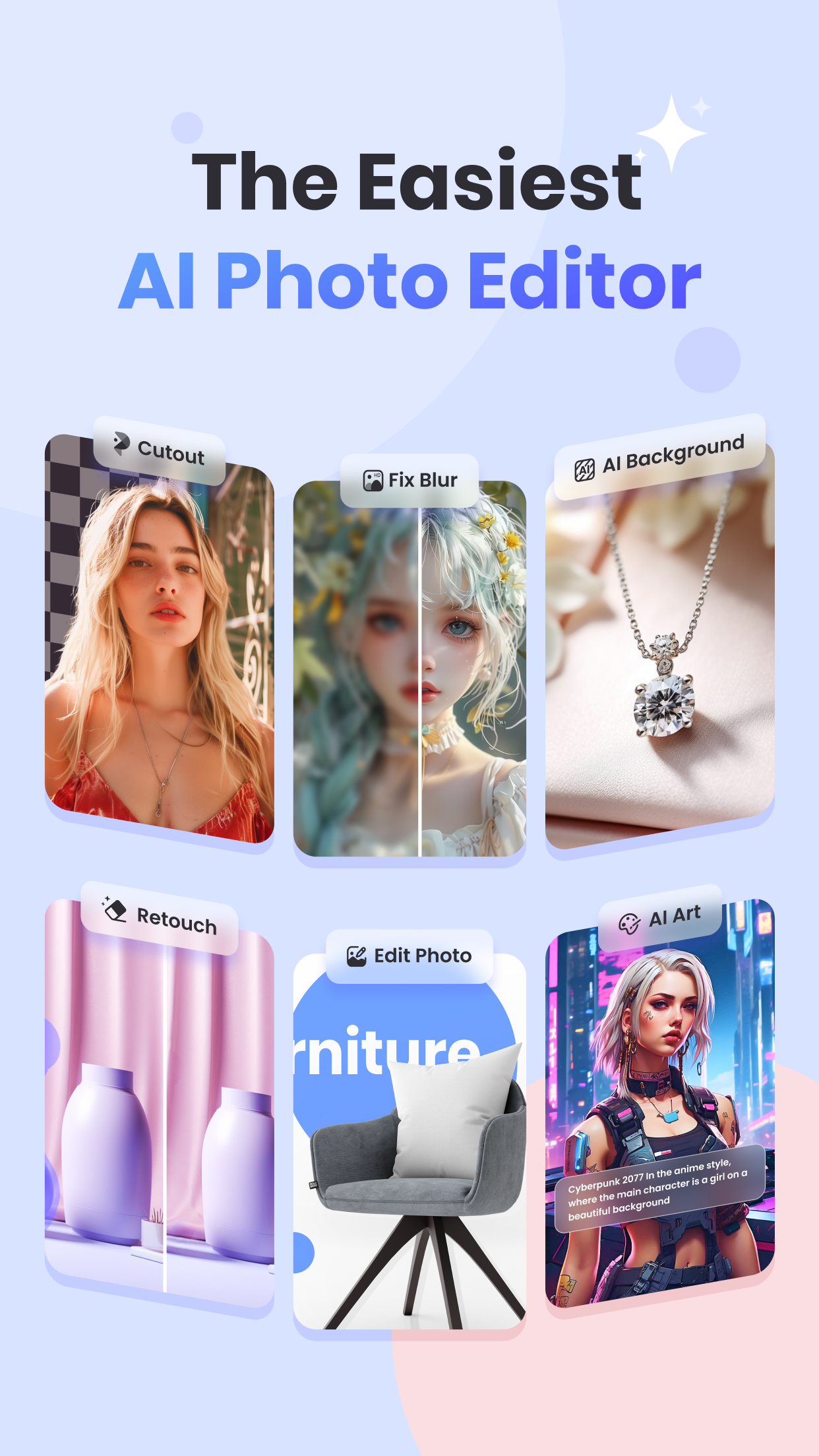 اسکرین شات 1 برنامه PicWish: AI Photo Editor