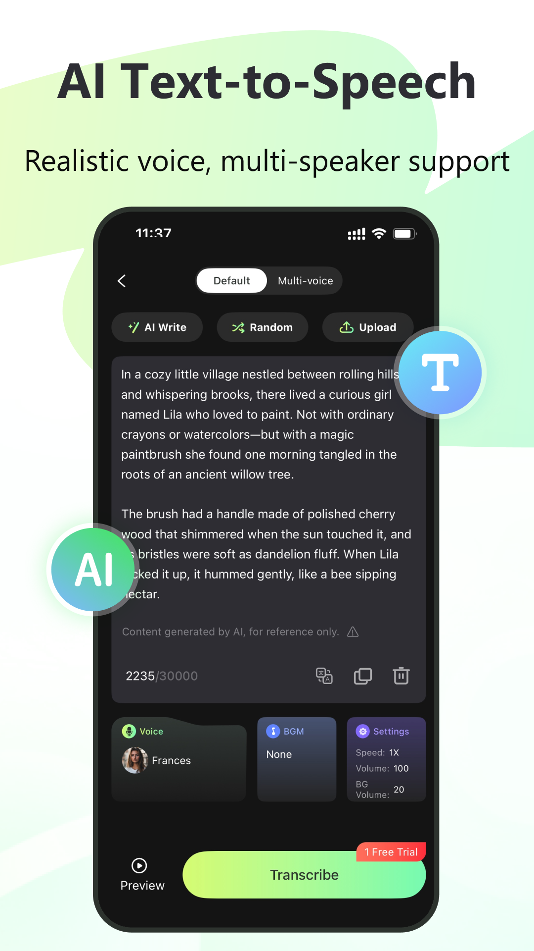 اسکرین شات 4 برنامه RecCloud - AI Speech to Text