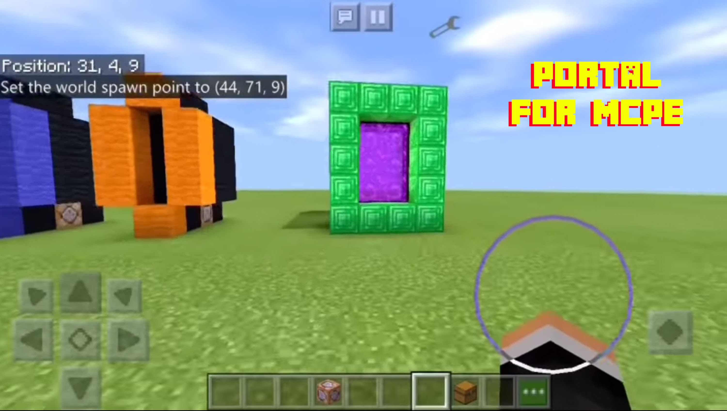 اسکرین شات 1 برنامه Portal MCPE - Mod Secret Door