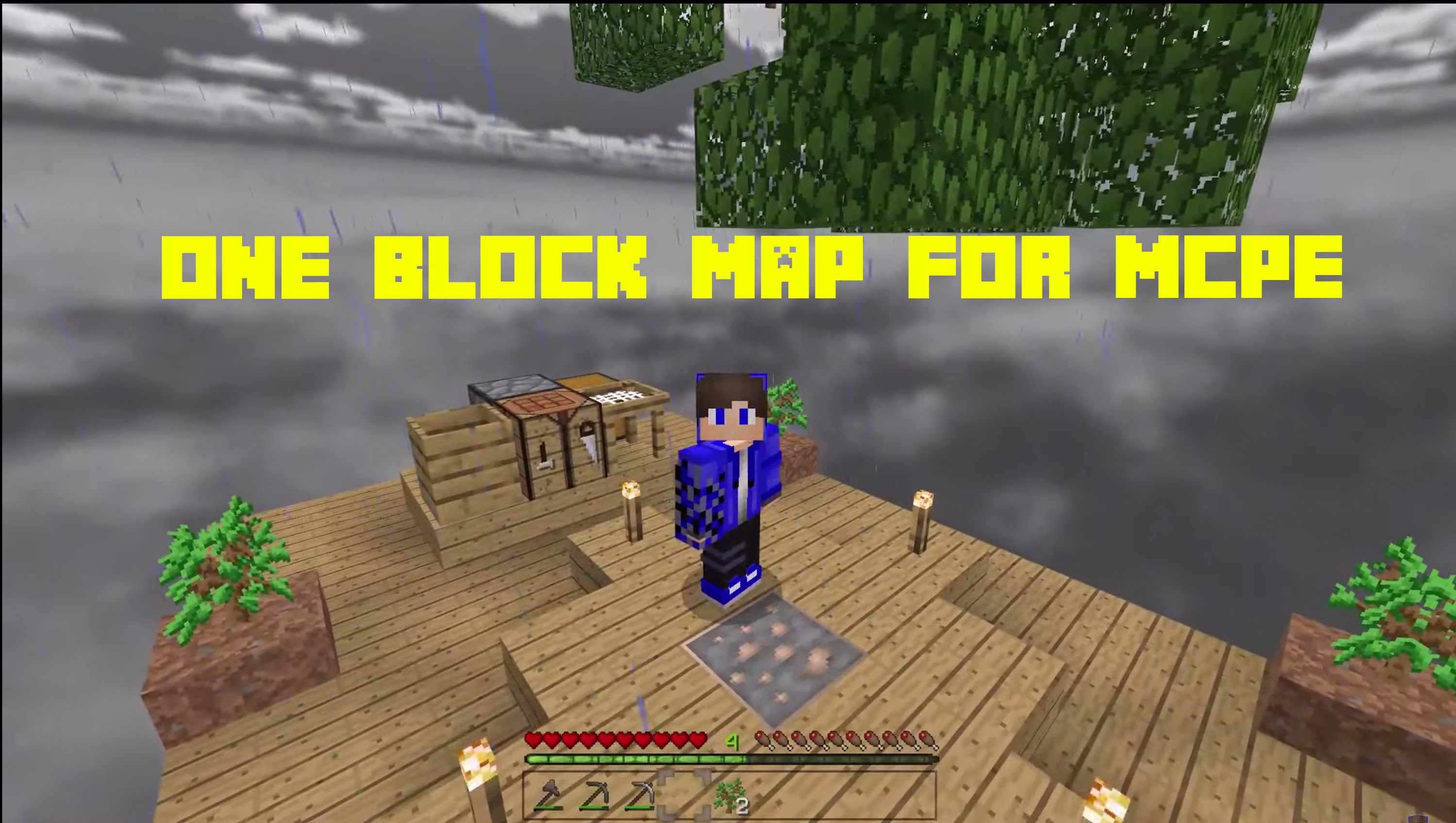 اسکرین شات 1 برنامه one block raft survival mcpe