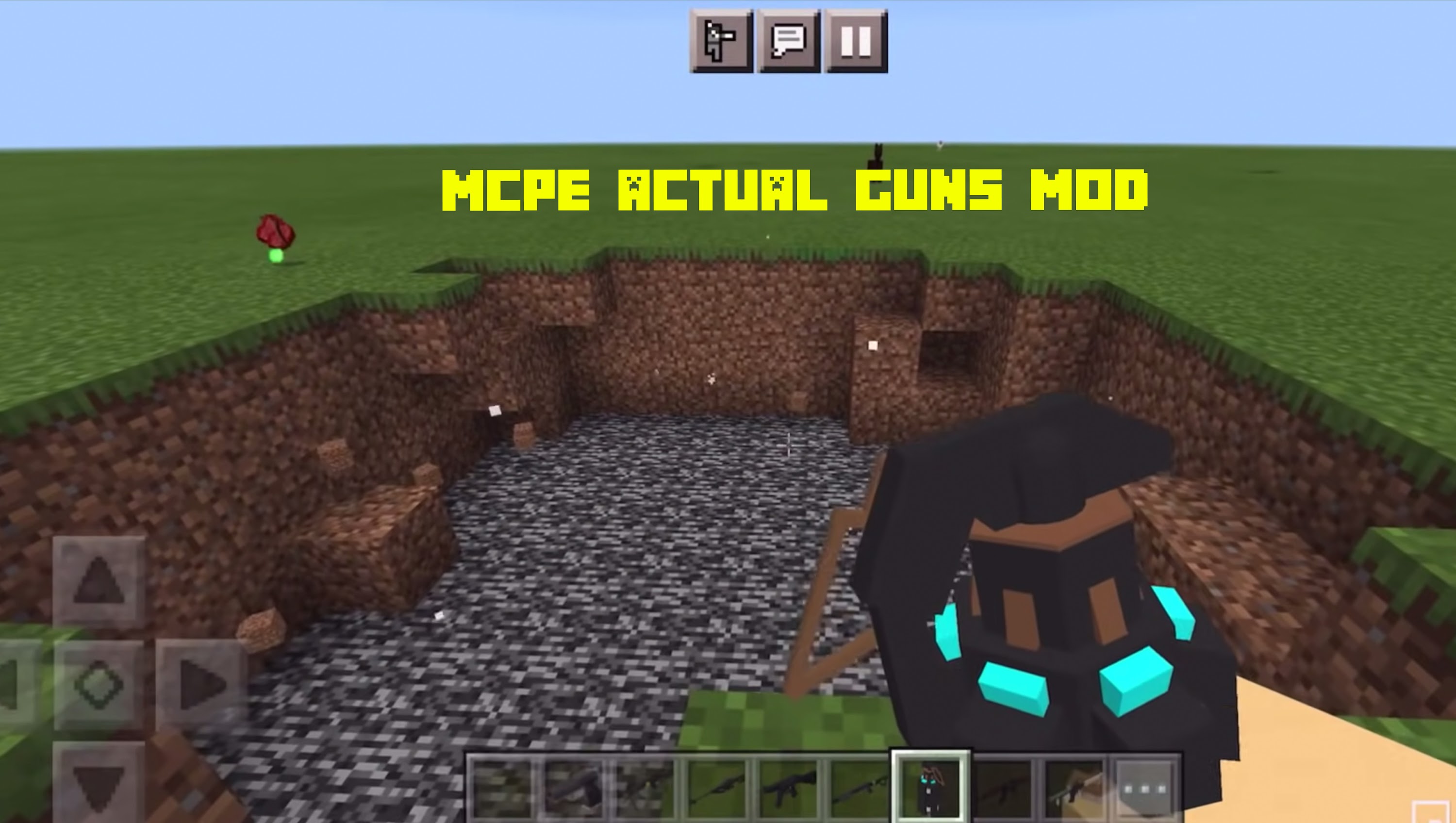 اسکرین شات 3 برنامه Gun Mod for MCPE 3D Actual Gun
