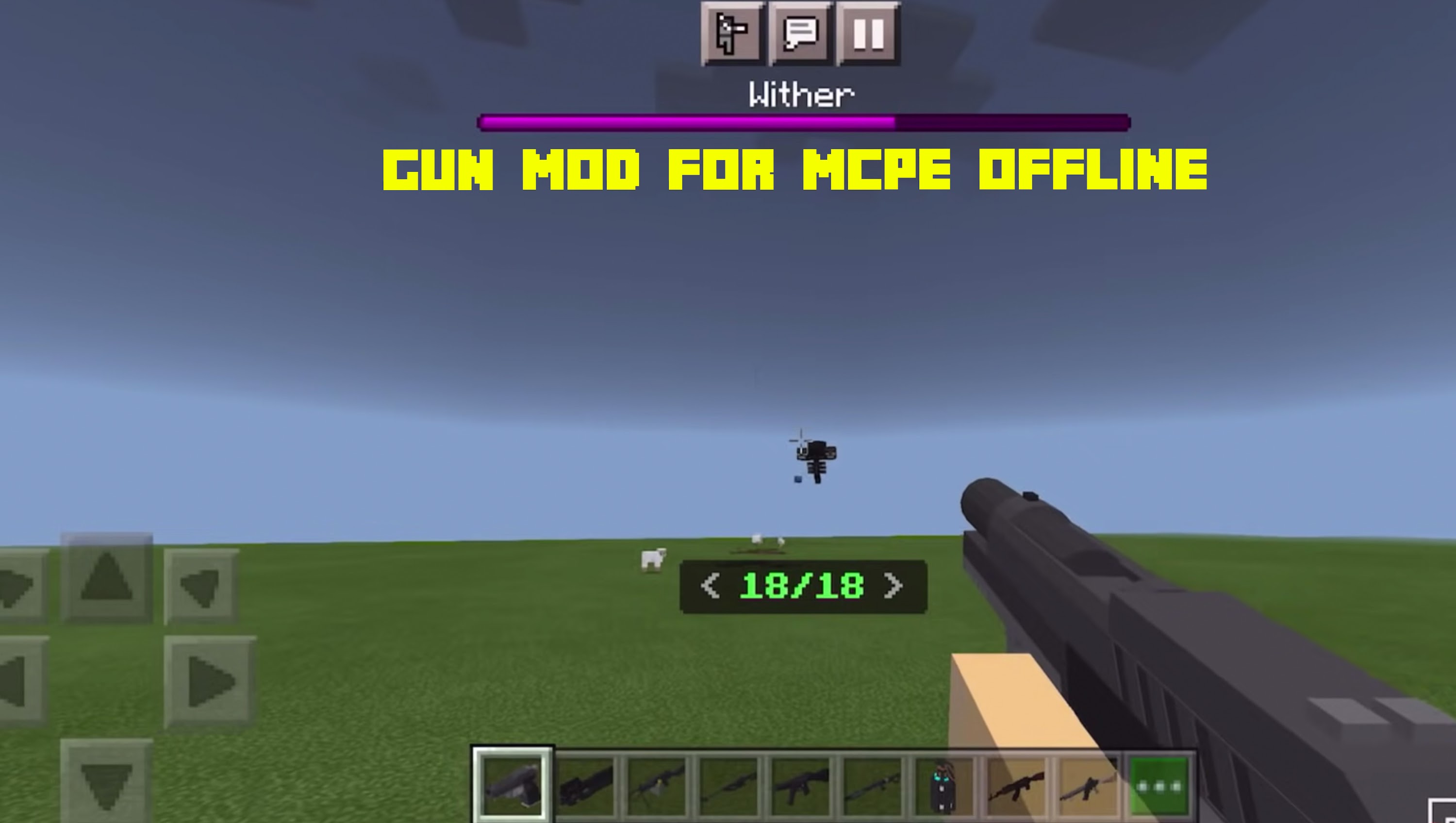 اسکرین شات 2 برنامه Gun Mod for MCPE 3D Actual Gun