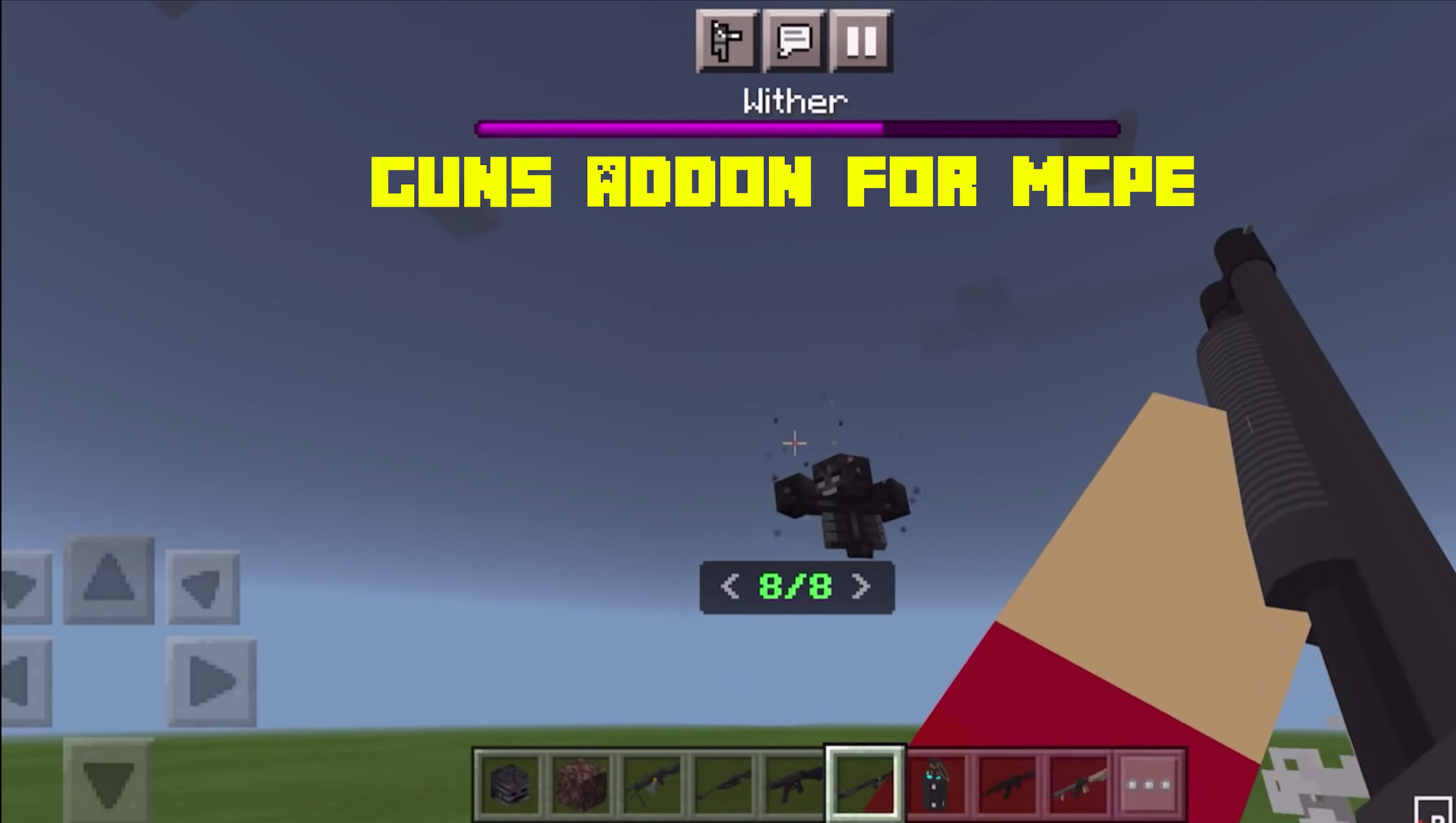 اسکرین شات 5 برنامه Gun Mod for MCPE 3D Actual Gun