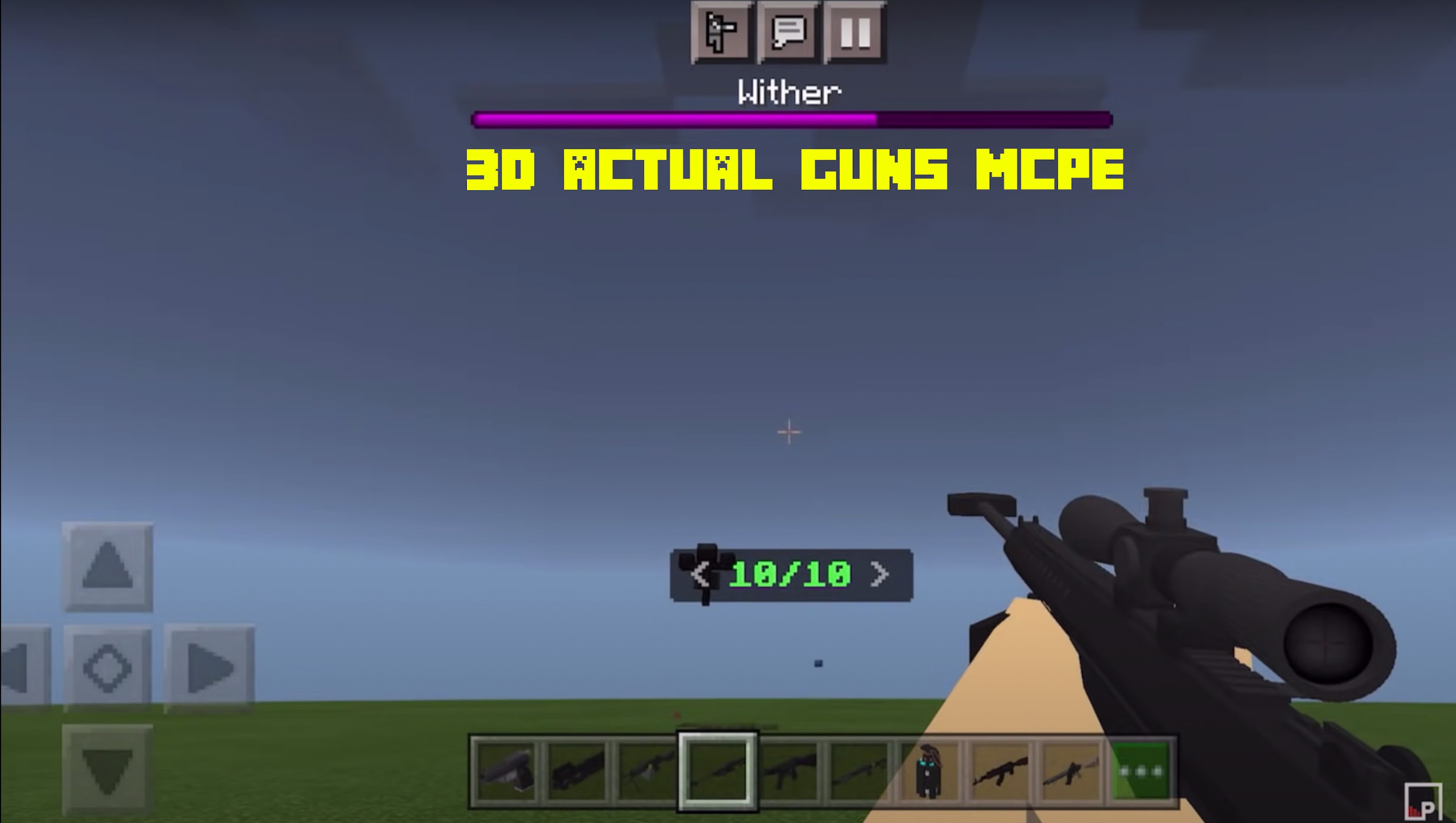 اسکرین شات 1 برنامه Gun Mod for MCPE 3D Actual Gun