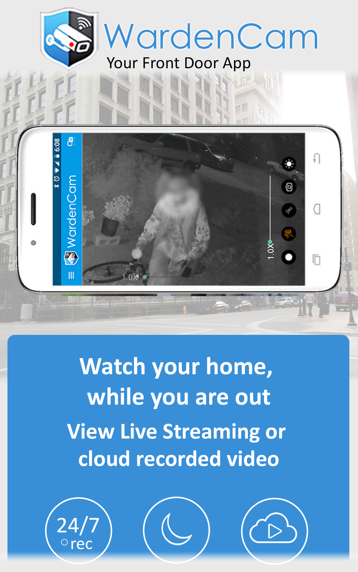 اسکرین شات 6 برنامه Home Security Camera WardenCam
