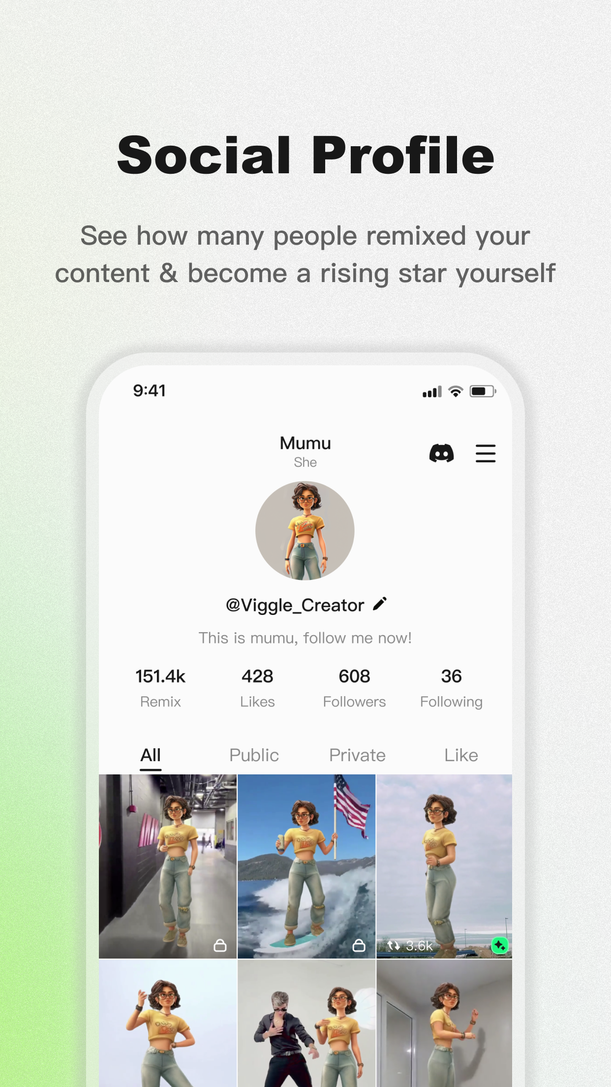 اسکرین شات 5 برنامه Viggle AI: Meme Maker