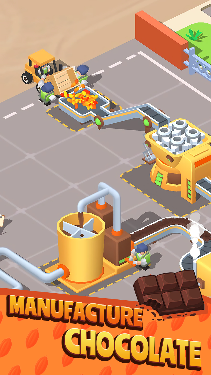اسکرین شات 2 بازی Chocolate Factory - Idle Game
