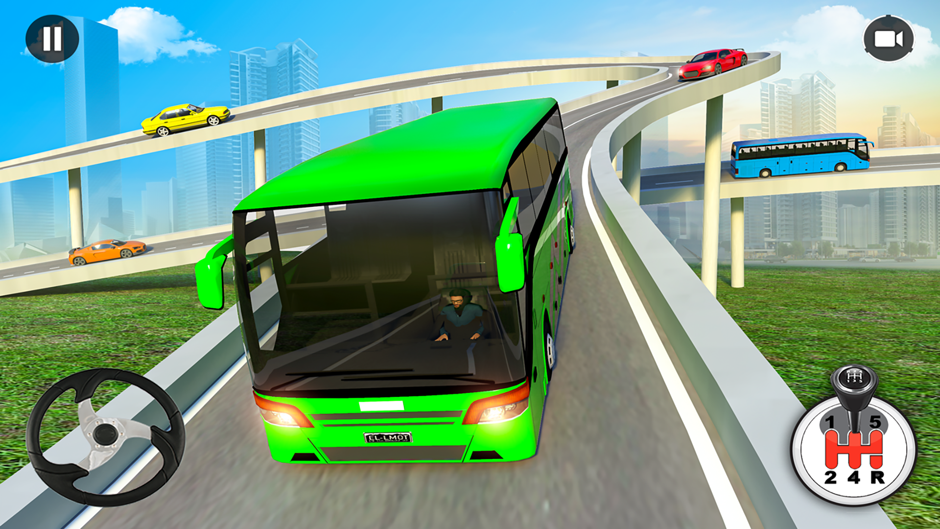 اسکرین شات 1 بازی City Coach Bus Game Simulator