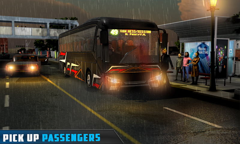 اسکرین شات 4 بازی City Coach Bus Game Simulator