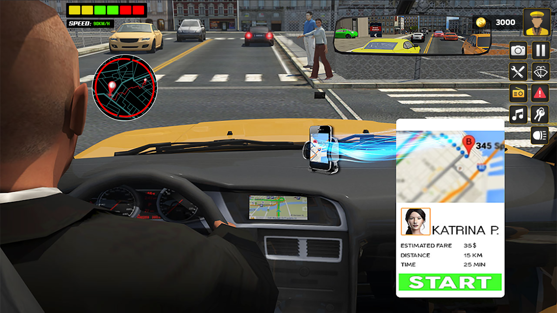 اسکرین شات 3 بازی US Taxi Car Driving Games