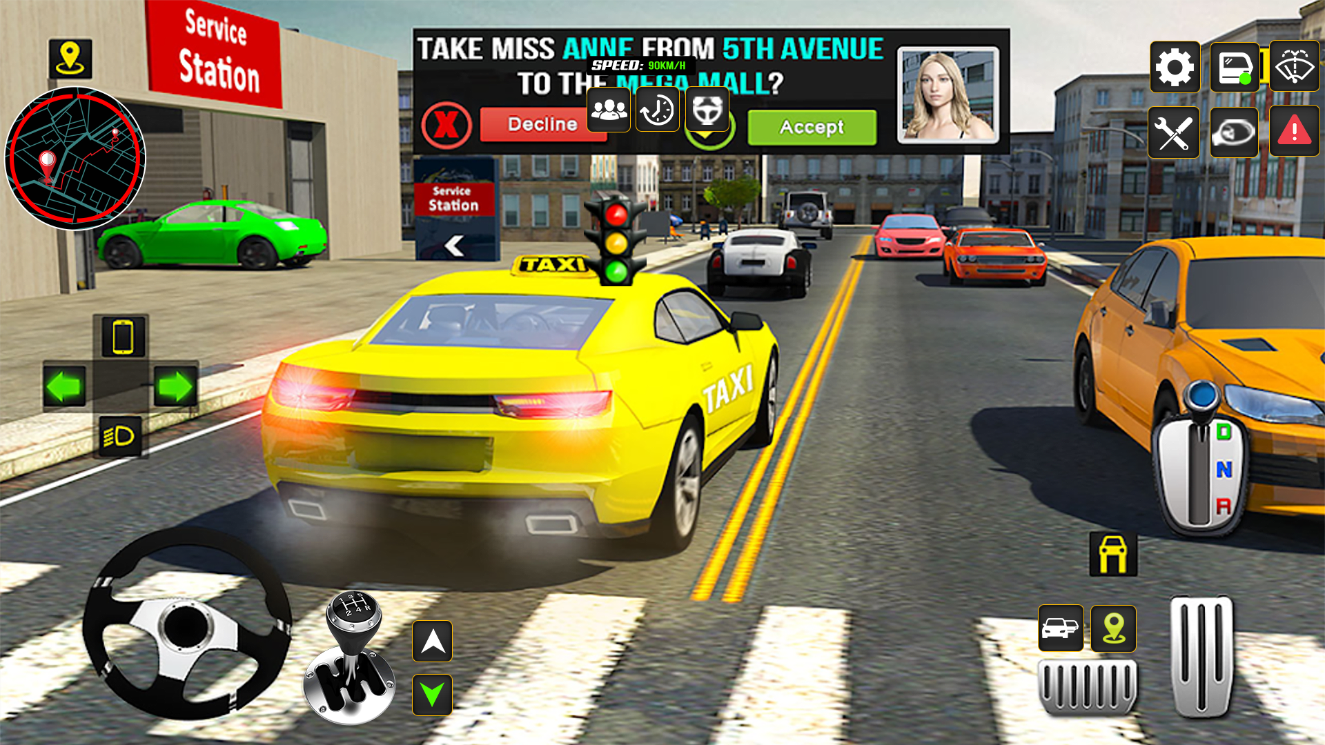 اسکرین شات 1 بازی US Taxi Car Driving Games